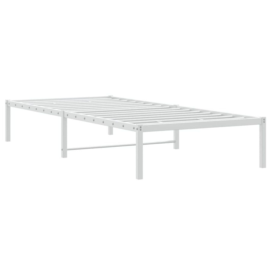 Bedframe Metaal 90 x 200 cm Wit