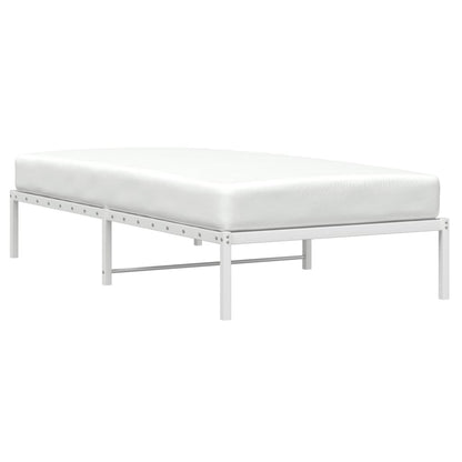 Bedframe Metaal 100 x 190 cm Wit