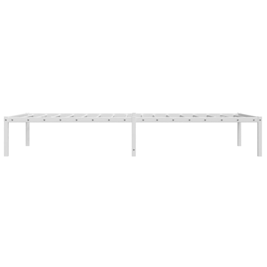 Bedframe Metaal 100 x 190 cm Wit