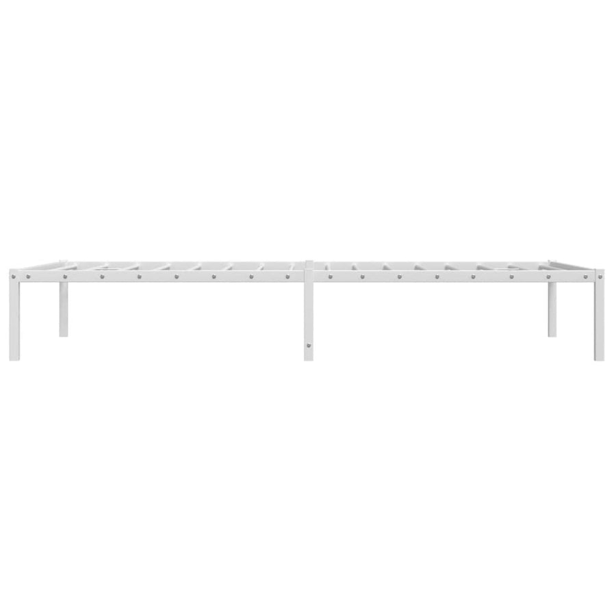 Bedframe Metaal 100 x 190 cm Wit