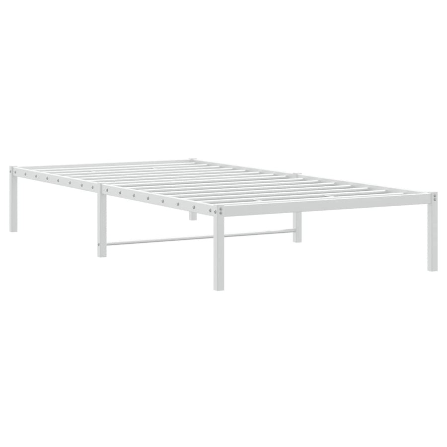 Bedframe Metaal 100 x 190 cm Wit