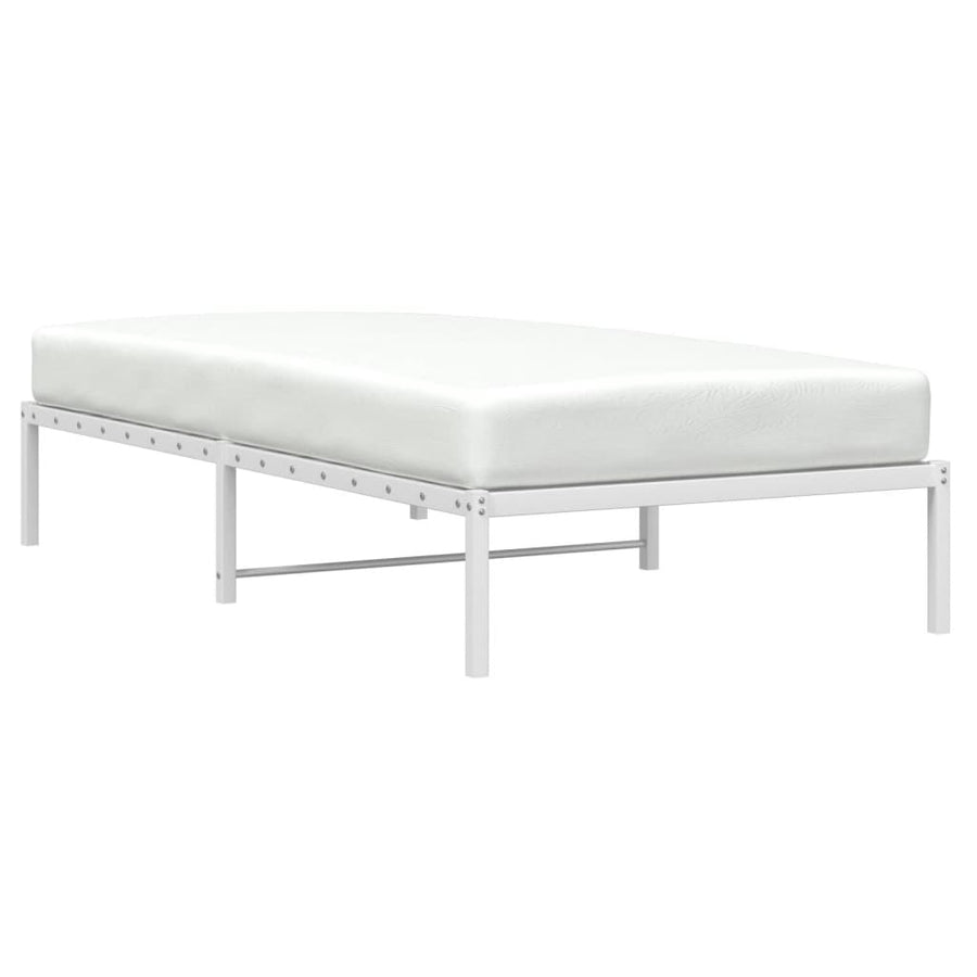Bedframe metaal wit 107x203 cm