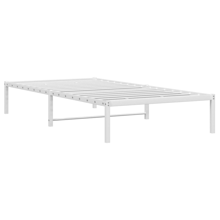 Bedframe metaal wit 107x203 cm