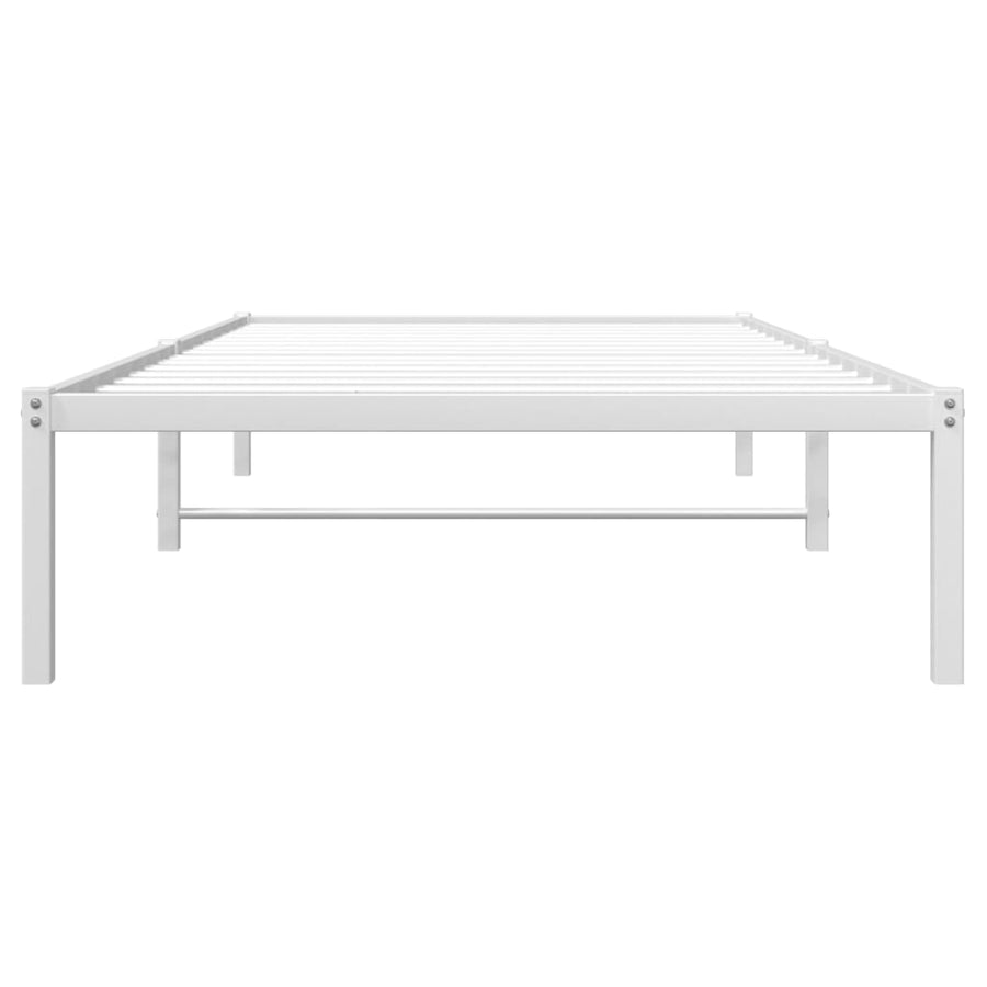Bedframe metaal wit 107x203 cm