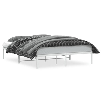 Bedframe metaal wit 150x200 cm