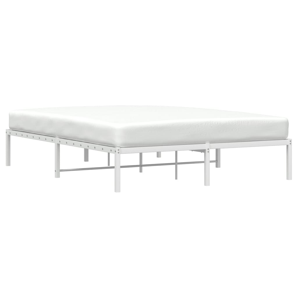 Bedframe metaal wit 150x200 cm