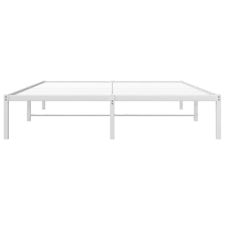 Bedframe metaal wit 150x200 cm