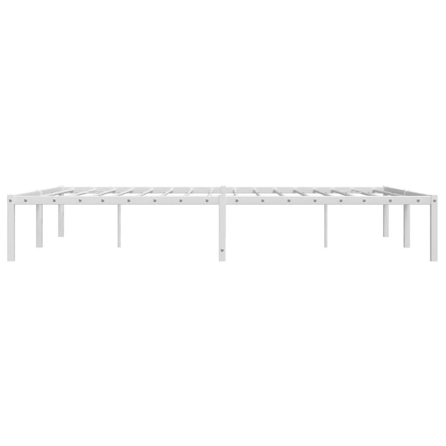 Bedframe metaal wit 150x200 cm