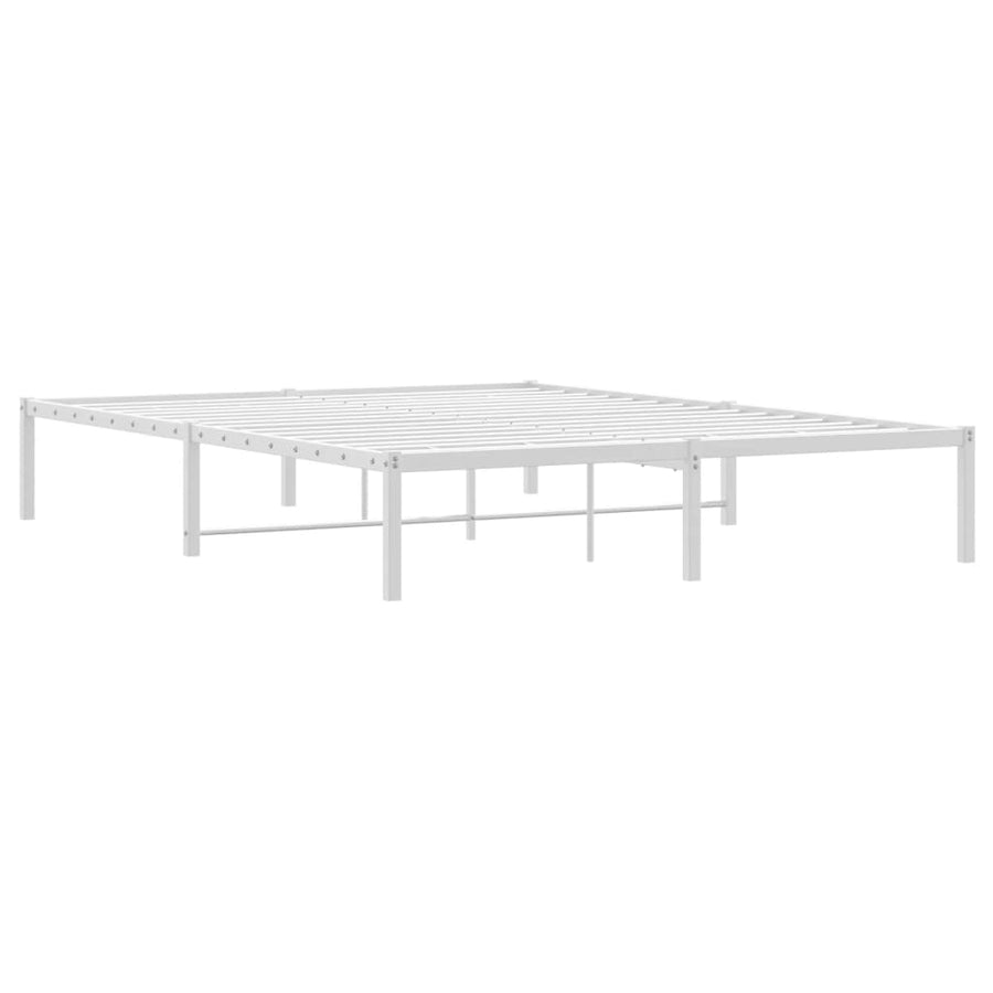 Bedframe metaal wit 150x200 cm