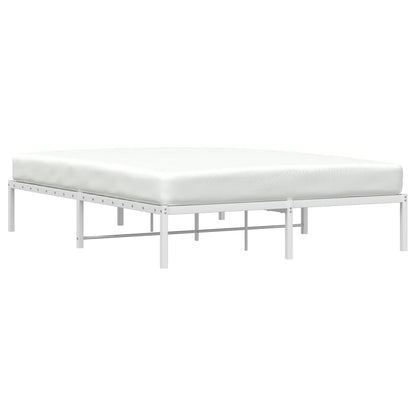 Bedframe Metaal 160 x 200 cm Wit