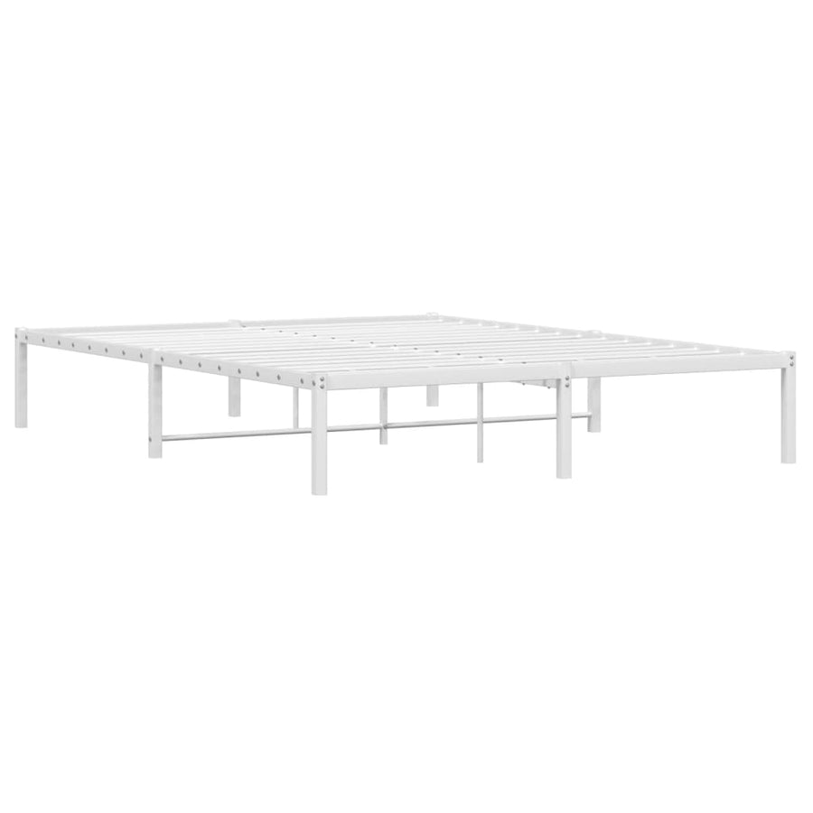 Bedframe Metaal 160 x 200 cm Wit