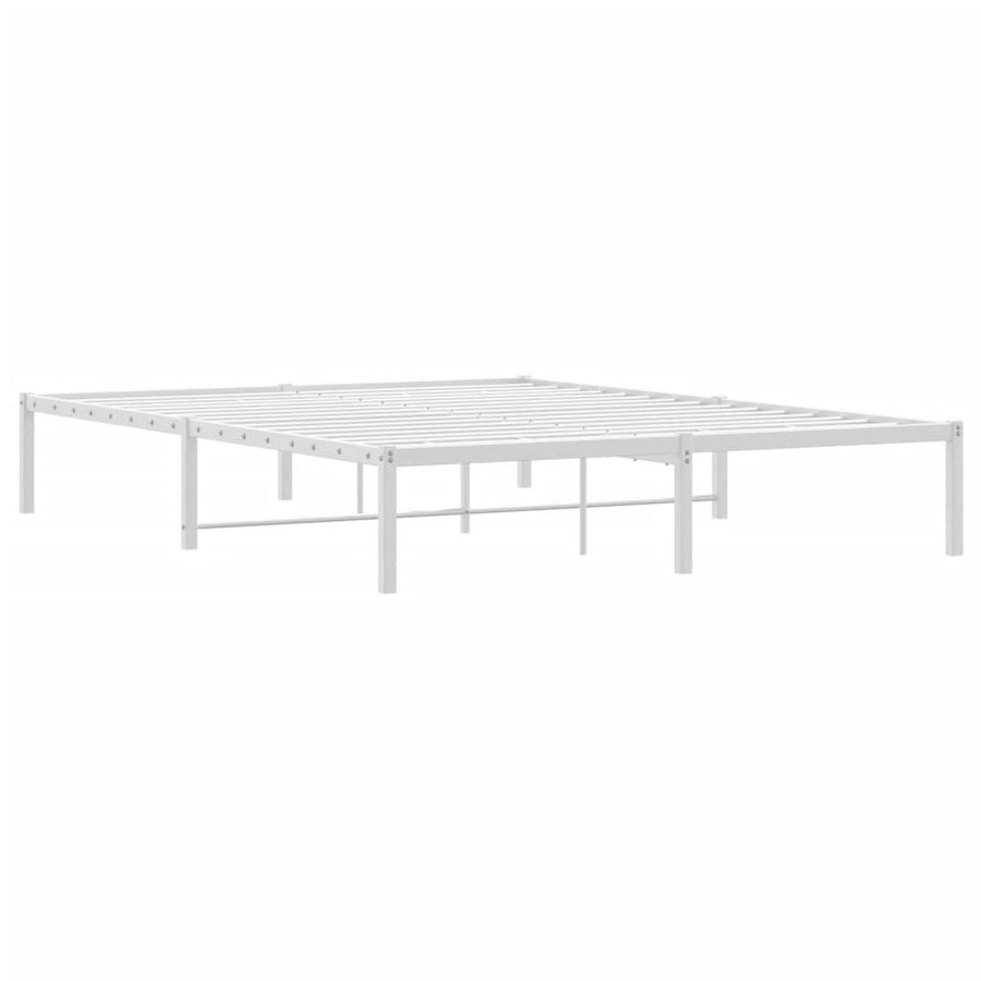 Bedframe Metaal 160 x 200 cm Wit