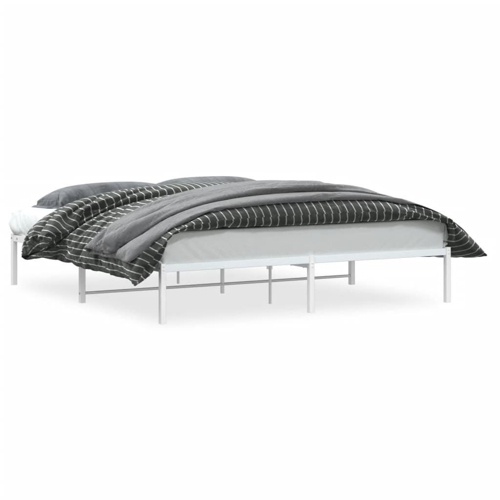 Bedframe Metaal 180 x 200 cm Wit