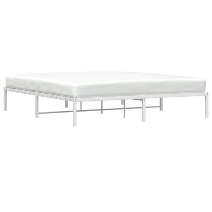 Bedframe Metaal 180 x 200 cm Wit