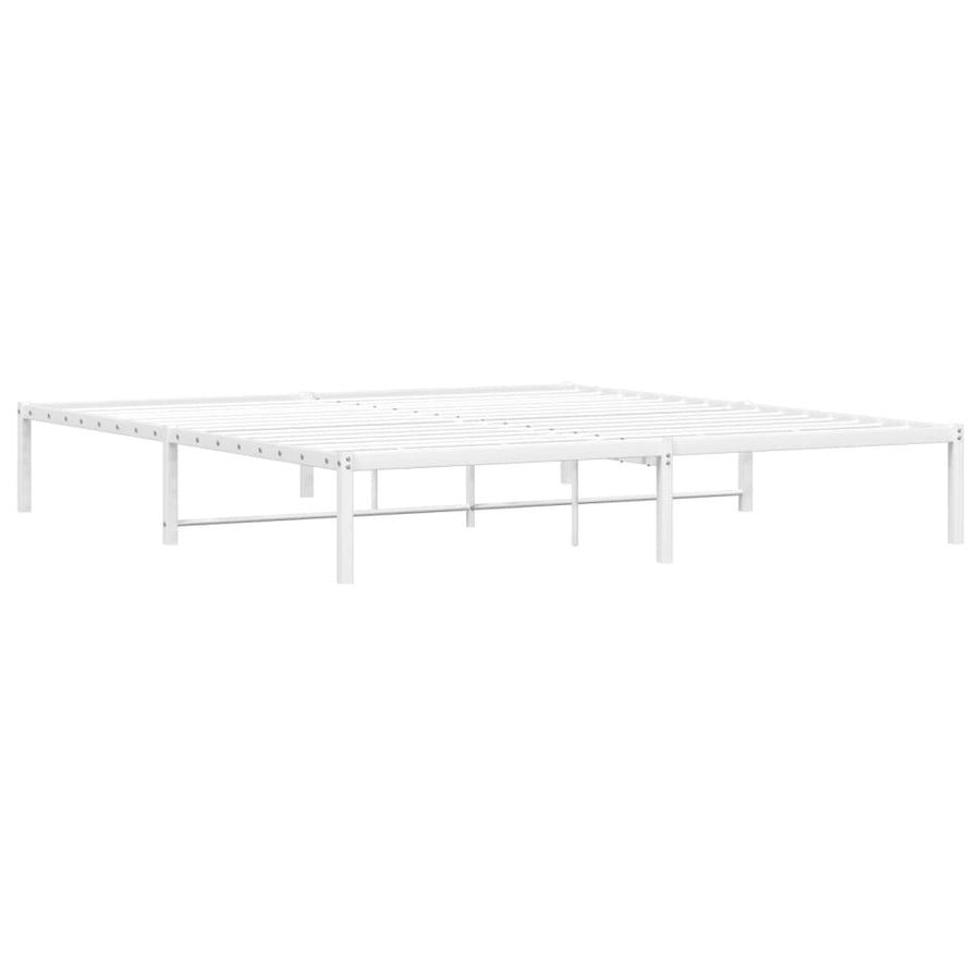 Bedframe Metaal 180 x 200 cm Wit