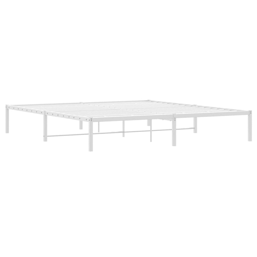 Bedframe Metaal 180 x 200 cm Wit
