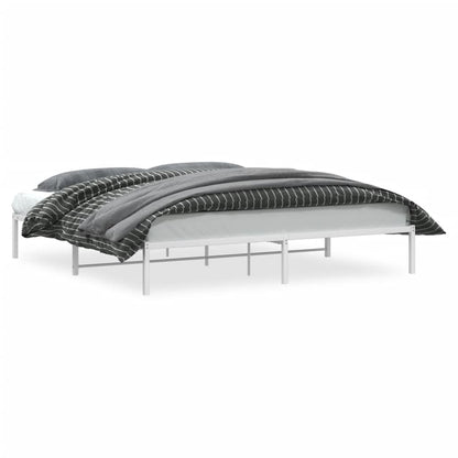 Bedframe Metaal Wit 193X203 Cm