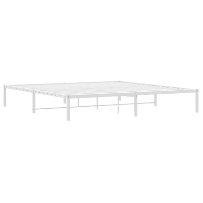 Bedframe Metaal Wit 193X203 Cm