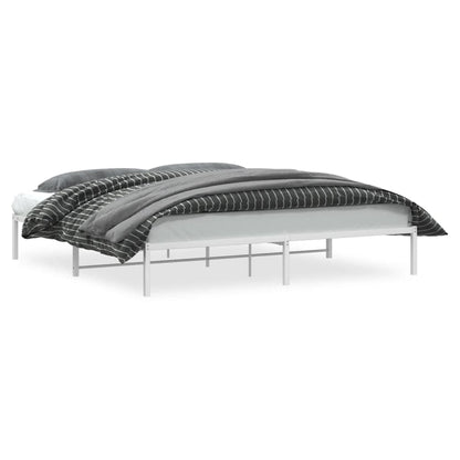 Bedframe metaal wit 200x200 cm