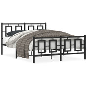 Bedframe metaal 135x190 cm zwart