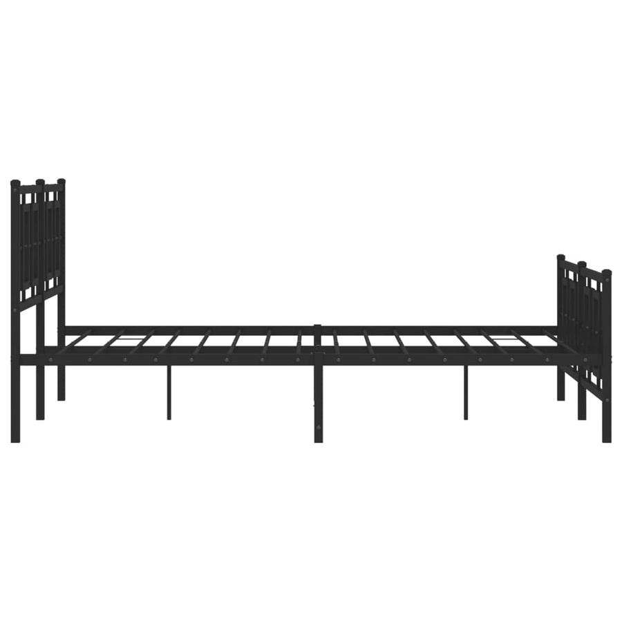 Bedframe Met Hoofd- En Voeteneinde Metaal 150 x 200 cm