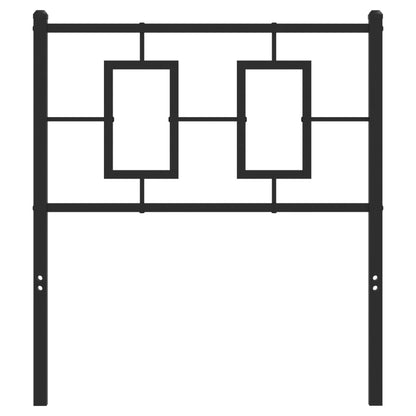 Hoofdbord Metaal Zwart 75 cm