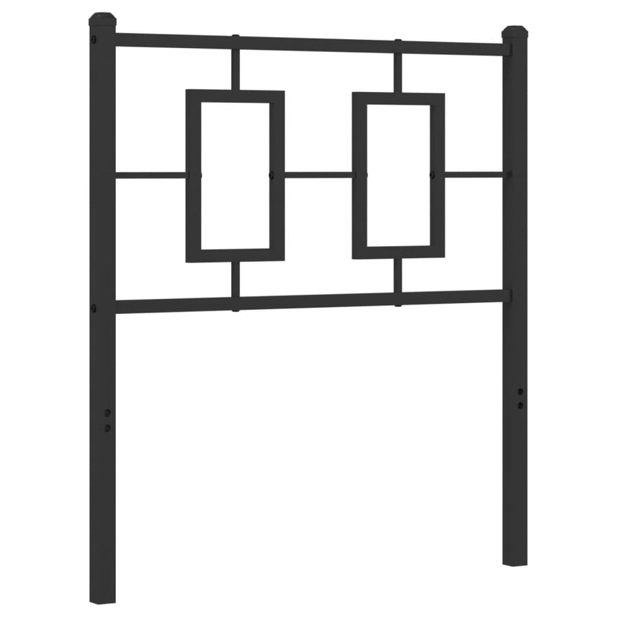 Hoofdbord Metaal Zwart 75 cm