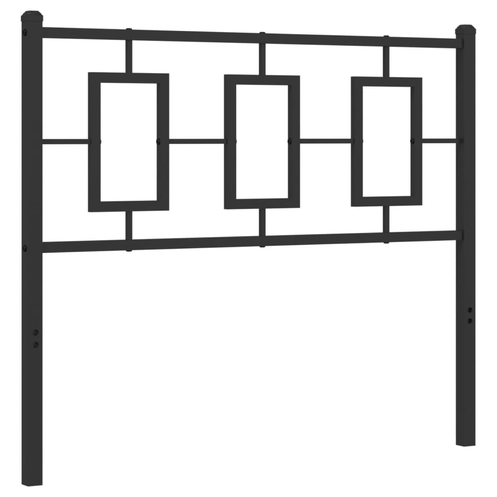 Vervangend hoofdbord 100 cm metaal zwart