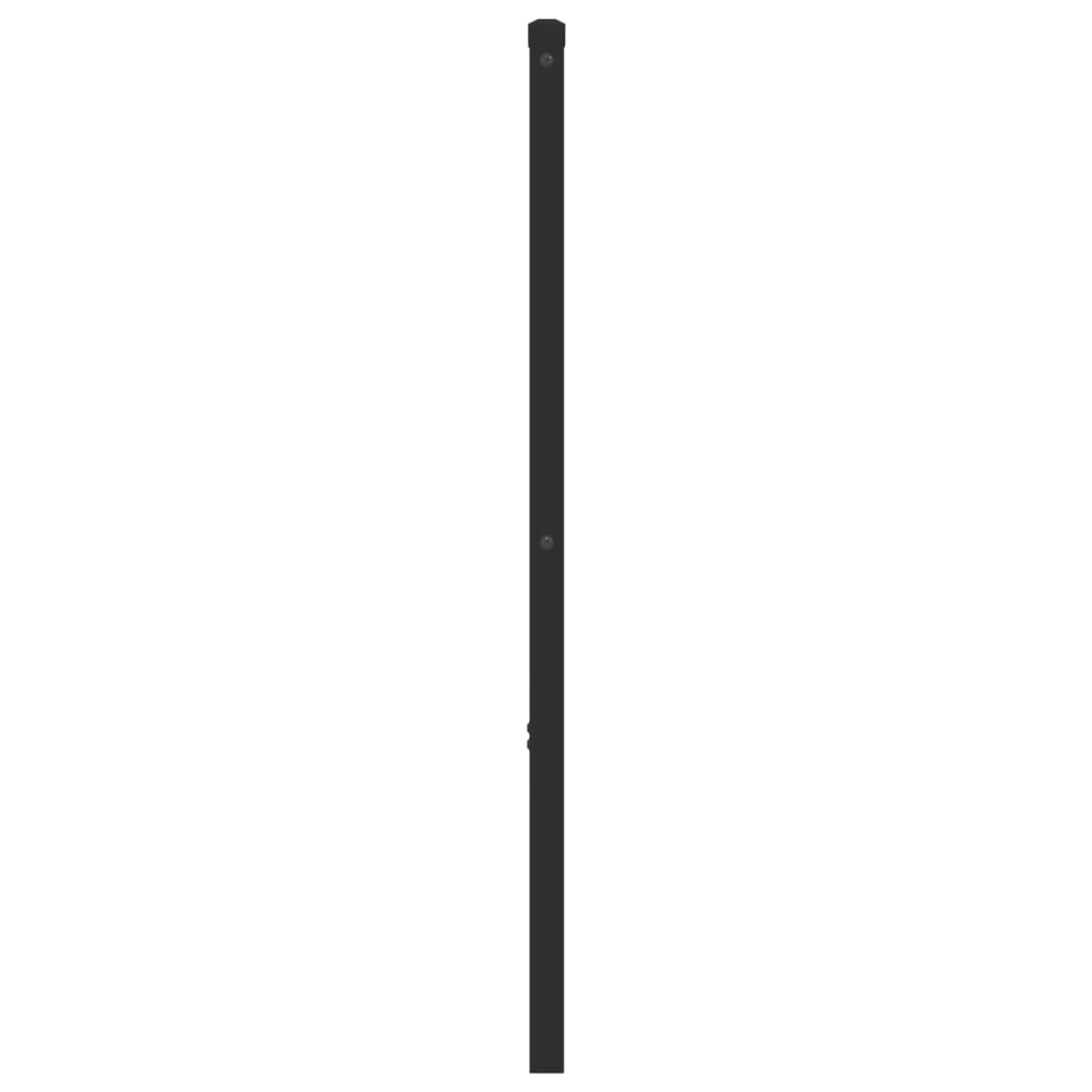 Hoofdbord Metaal Zwart 193 cm