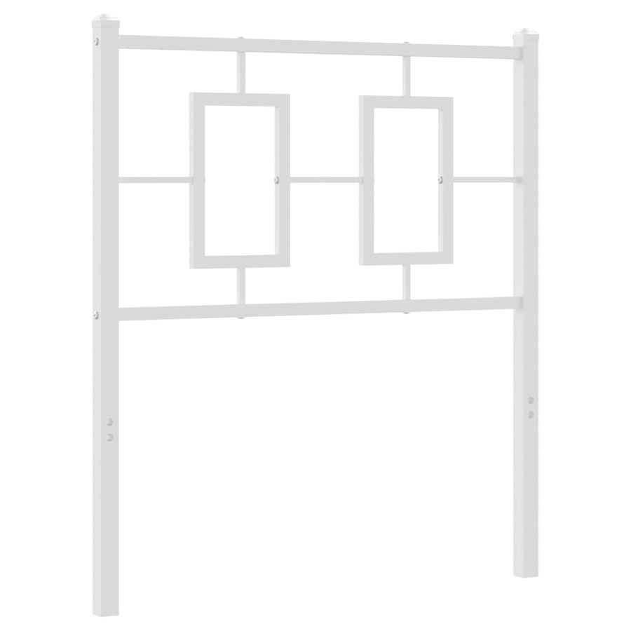 Hoofdbord Metaal Wit 75 cm