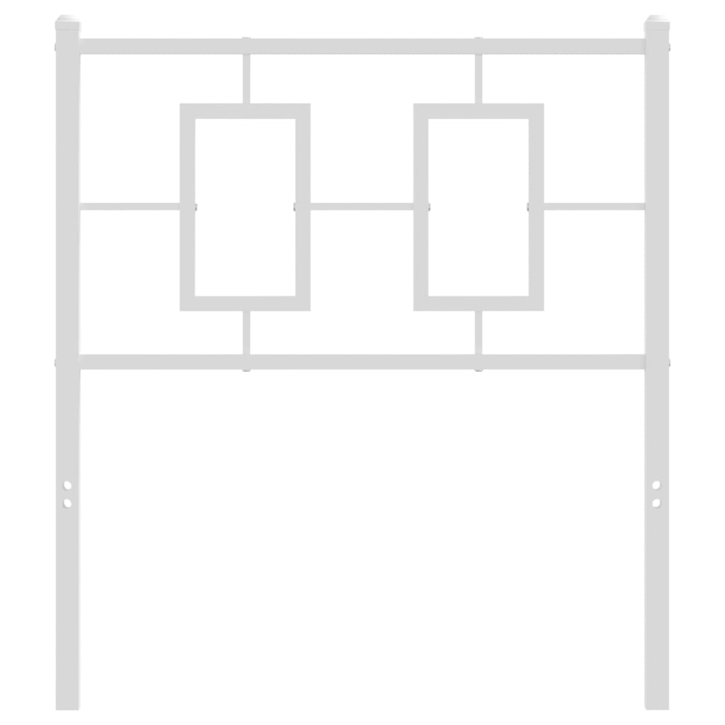 Hoofdbord Metaal Wit 75 cm
