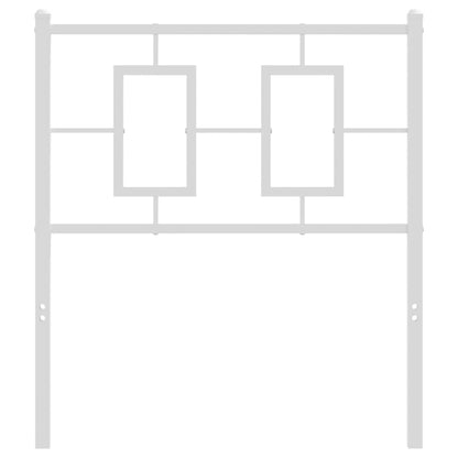Hoofdbord Metaal Wit 75 cm