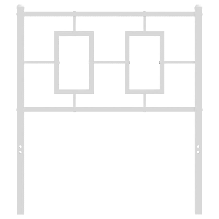 Hoofdbord Metaal Wit 75 cm
