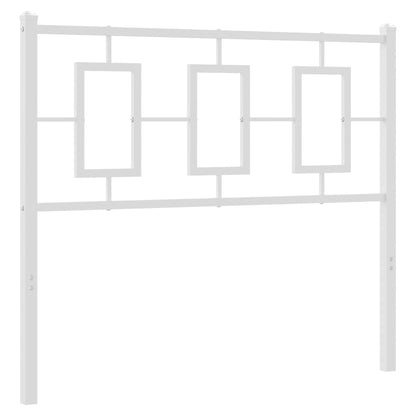 Vervangend hoofdbord 100 cm metaal wit