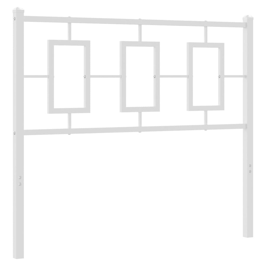 Vervangend hoofdbord 100 cm metaal wit