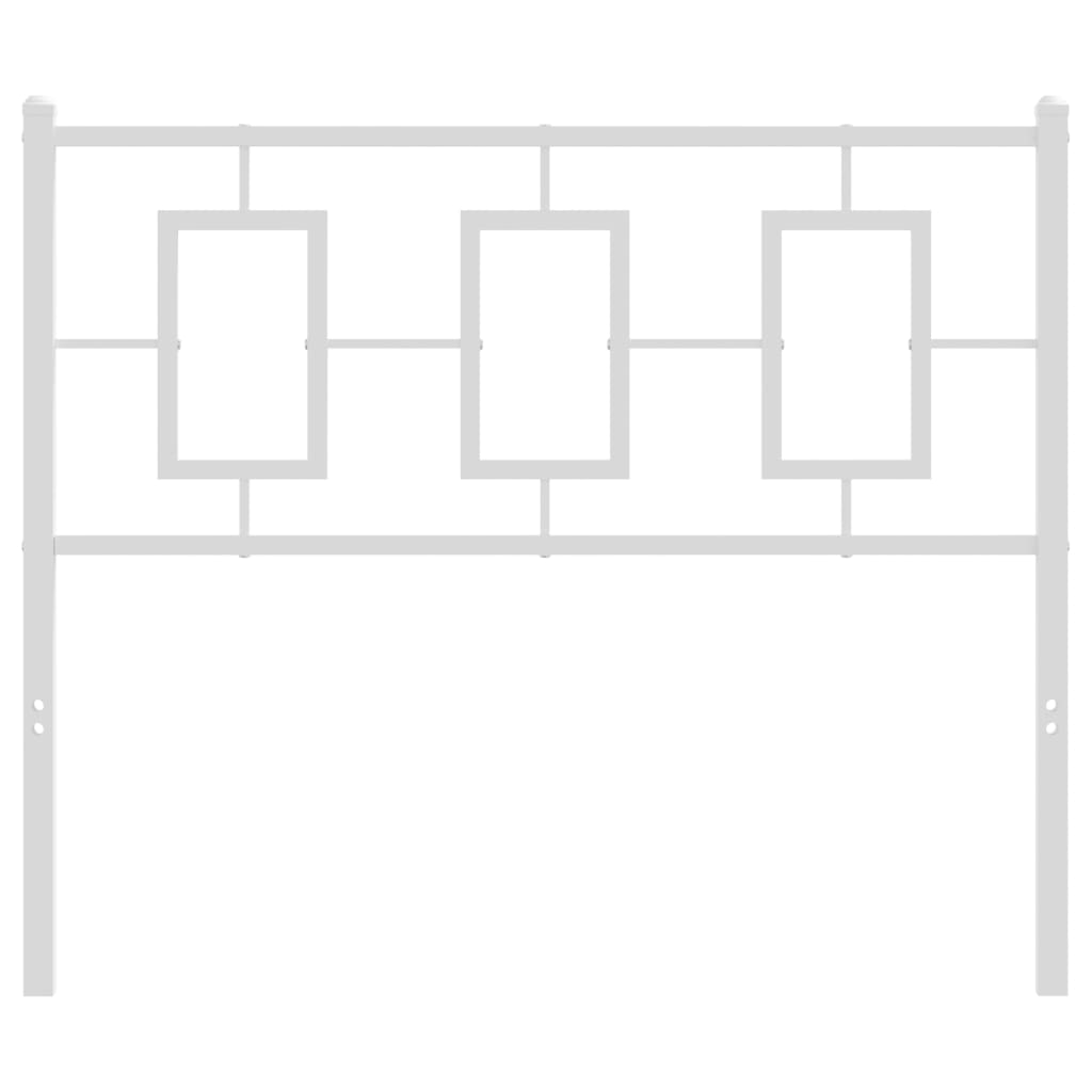 Vervangend hoofdbord 100 cm metaal wit