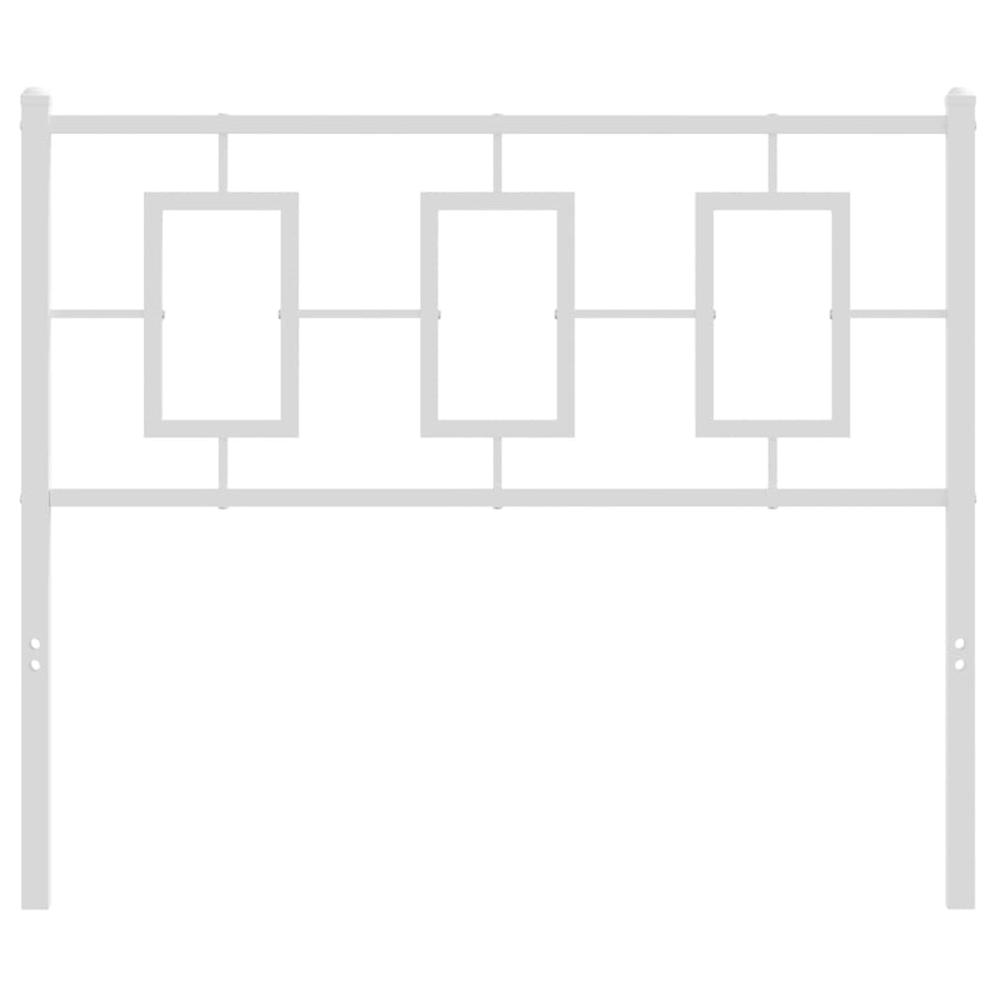Vervangend hoofdbord 100 cm metaal wit