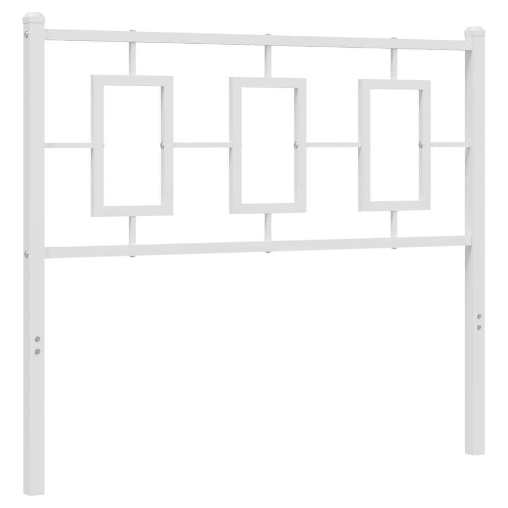 Vervangend hoofdbord 100 cm metaal wit