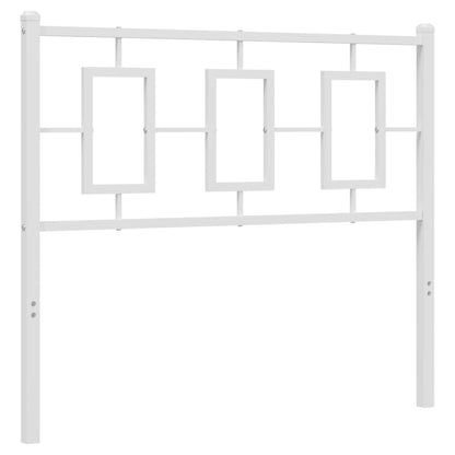 Vervangend hoofdbord 100 cm metaal wit
