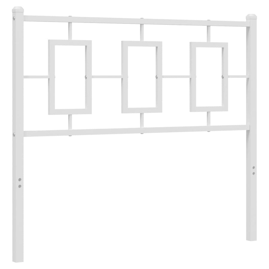 Vervangend hoofdbord 100 cm metaal wit