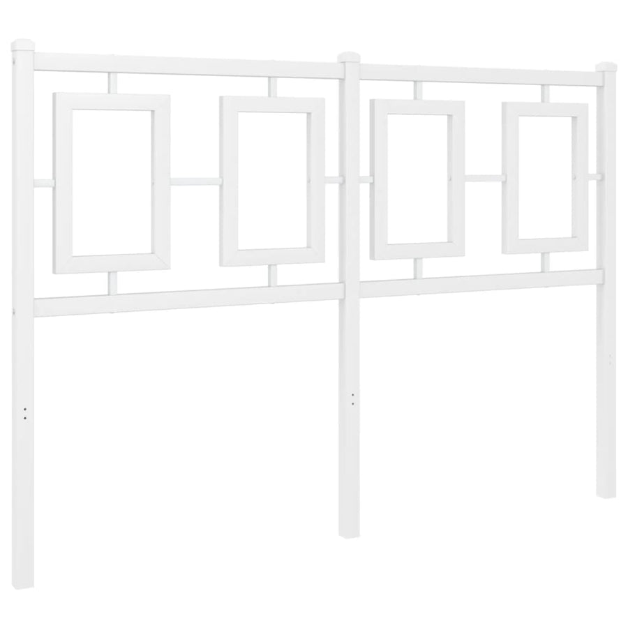 Hoofdbord Metaal Wit 120 cm