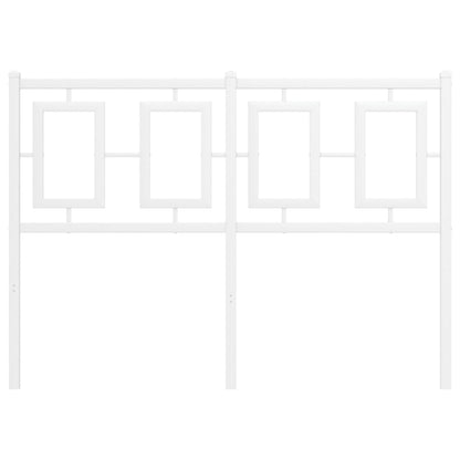 Hoofdbord Metaal Wit 120 cm