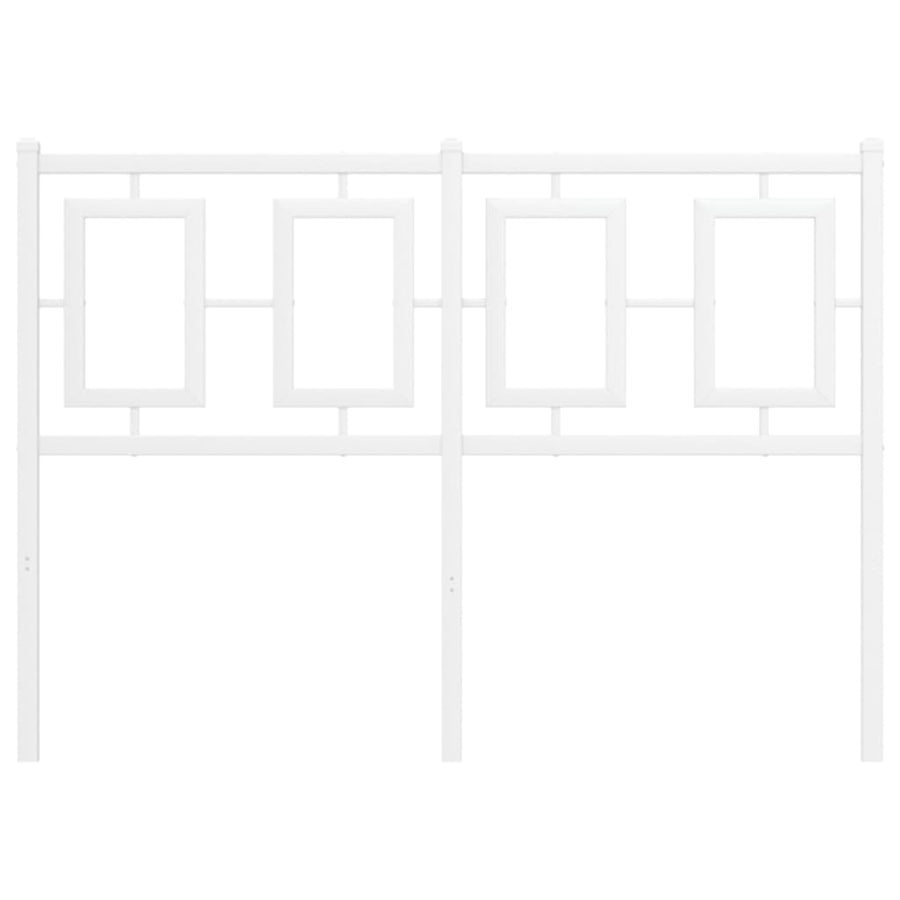 Hoofdbord Metaal Wit 120 cm