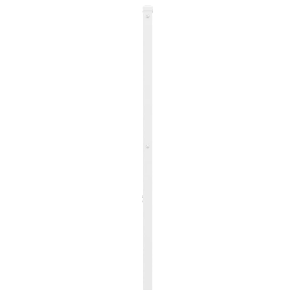Hoofdbord Metaal Wit 120 cm