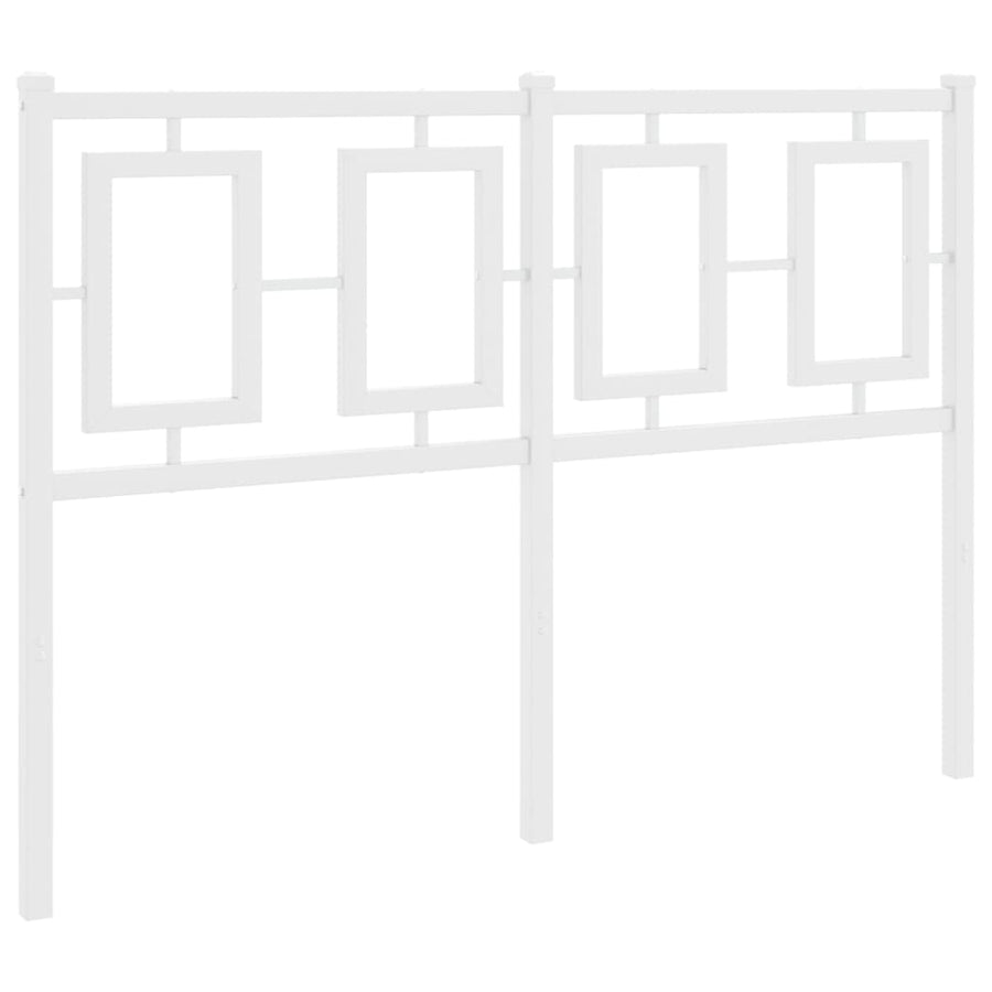 Hoofdbord Metaal Wit 120 cm