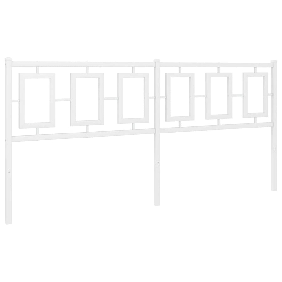 Hoofdbord Metaal Wit 180 cm