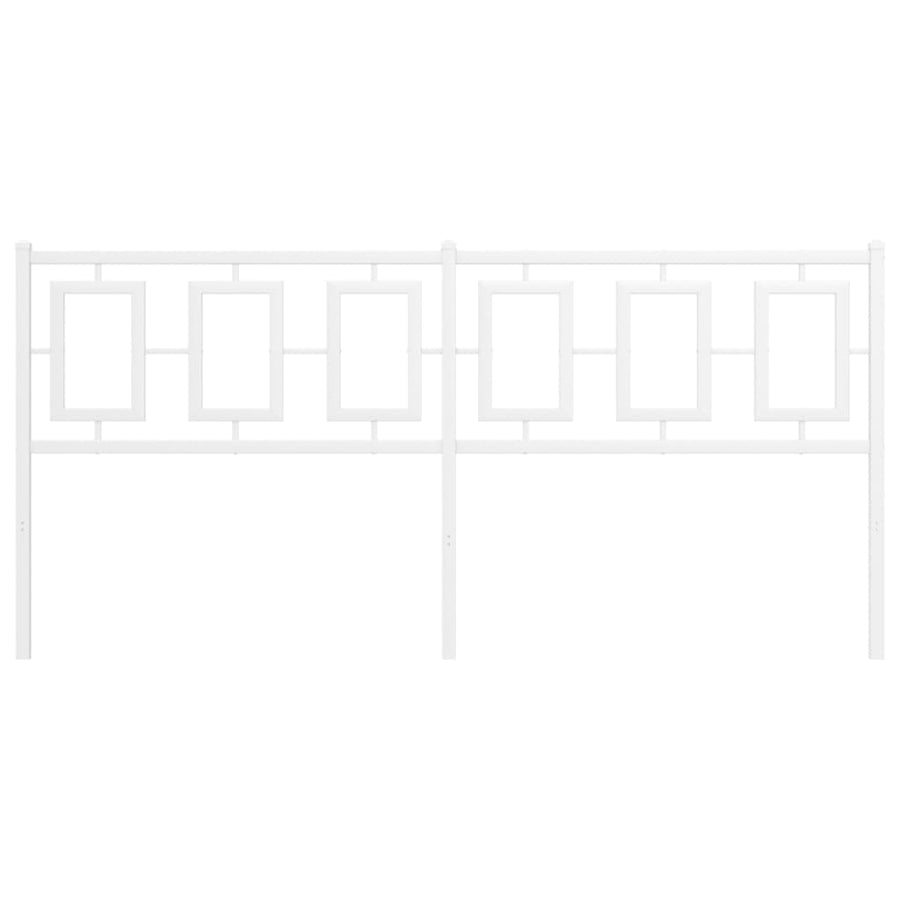Hoofdbord Metaal Wit 180 cm