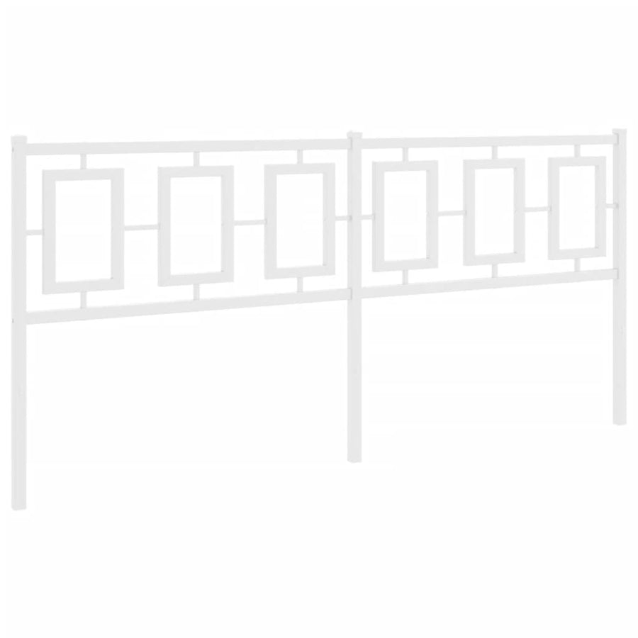 Hoofdbord Metaal Wit 180 cm