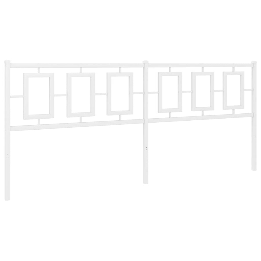 Hoofdbord Metaal Wit 200 cm