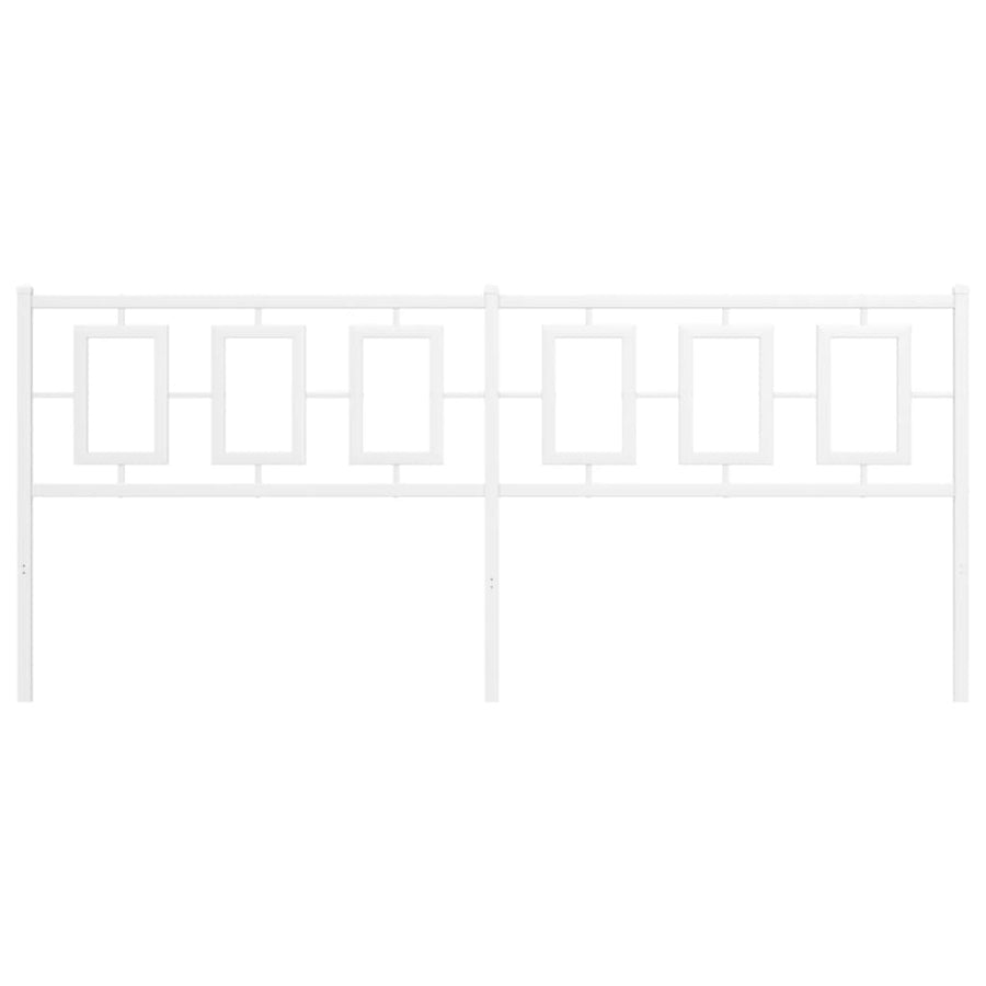 Hoofdbord Metaal Wit 200 cm
